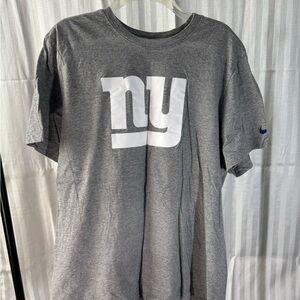 Gray Nike T-Shirt with White Logo